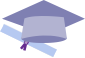 Illustration of a graduation cap and diploma